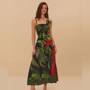 ISO FARM RIO 🌴 Coconut tree Embroidered Skirt